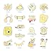 35 Pcs VSCO Stickers for Water Bottles and Laptop, Hiseanllo Cute Variety of Stickers Pack, Big Waterproof Decals for Tumbler Mug Luggage Travel - Suitable for Kids Teens Girls Women(Yellow)