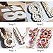 EORTA 0-8 Numeral Cake Stencils Molds 10 Inch Arabic Number Dessert Maker Decorative Fillings Layered Kitchen Baking Tools for DIY Wedding Birthday Anniversary, White