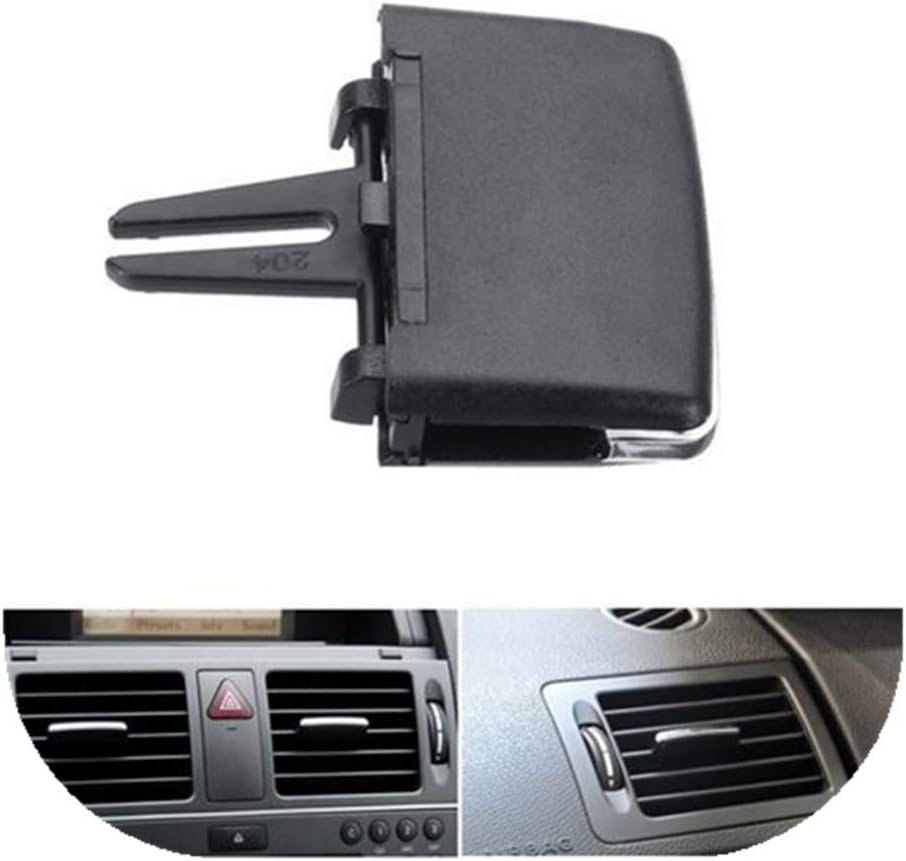 Car Front Air Conditioning A/C Air Vent Outlet Tab Clip- Upgraded Front Row Fresh Air Grille Clips Air Conditioning Vent Outlet Tab Clip (For Mercedes Benz Benz W204 C260 C300 GLK200 GLK300 GL Auto