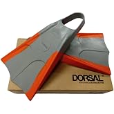 Dorsal Phantom High-Performance Bodyboard Floating Swim Fins / Flippers, Gray, X-Small - Men's US Size 4-5