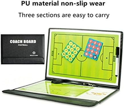 WENHAOYU Football Soccer Coach's Foldable Magnetic Tactics Strategy Board with an Erasable Write-Wipe 2 in 1 Pen