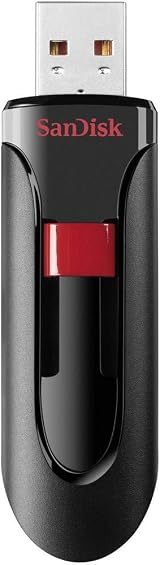 SanDisk Cruzer Glide 32GB USB 2.0 Flash Drive Black Red view 3