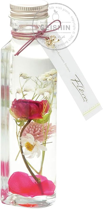 Amazon グラスハーバリウム ボトル ハート Short プリザーブドフラワー オンライン通販