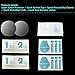 [ 2PCS ] Mihence Compatible Fossil Q Explorist HR Screen Protector, 2.5D Rounded Edges 9H Premium Real Tempered Glass Screen Protector for Fossil Q Explorist HR (Gen 4) Anti Scratch Protector