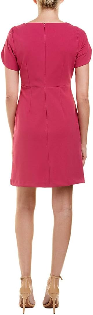 Betsey Johnson Women's Short Sleeve Stretch Crepe Dress: Clothing