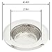 Maggift Steel Kitchen Sink Strainer, Stainless Steel Sink Drains Strainers (2pcs Large)
