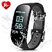 Fitness Tracker,laucin Z17 Activity Wristbands with Heart Rate Monitor: IP67 0.96''OLED Sports Bracelet Sleep Monitoring/GPS Track/Camera Control/Screen Brightness Adjustment for Android and iOS