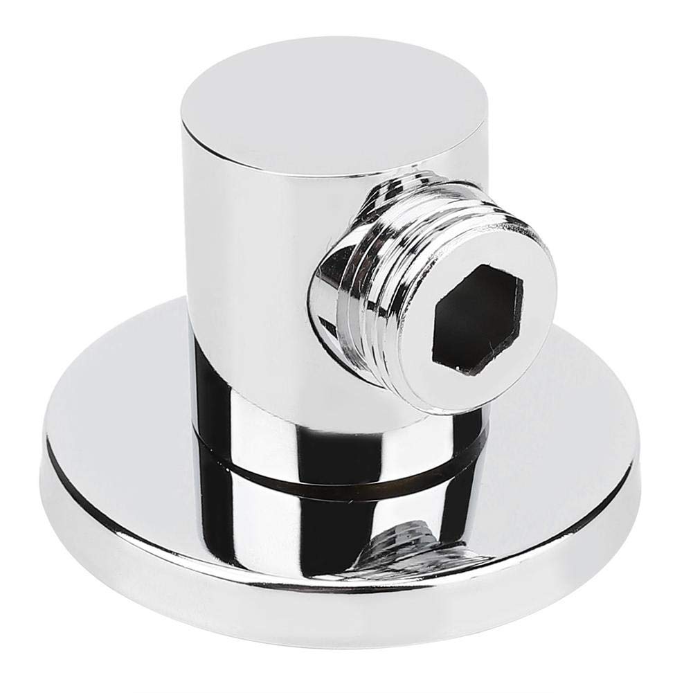 Wall-Mounted Shower Hose Connector, Household Copper Universal Wall Shower Outlet Elbow Bathroom Accessories G1/2in