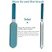 FULNEW Pet Hair Remover Fur and Lint Remover with Self-Cleaning Base Double-Sided Dog Hair Remover for Clothing, Furniture, Carpet, Car Seat