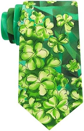 Jerry Garcia Mens Designer Fashion Holiday Tie Party Happy St Patricks Luck