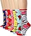 Betsey Johnson Women's 7 Pack Fashion Lips Crew Gift Box, Assorted, 9-11