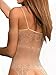 Sexy Lace Crotchless Suspender Garter Bodystocking Chemise Lingerie for Women for Sex (beige106)