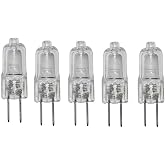 JZLBBC G4 Halogen Bulb 35W 12V G4 Lamp Bulb Halogen Transparent G4 Clear Capsule Halogen Lamps 2 Pin Dimmable Warm White,20W,5Pc