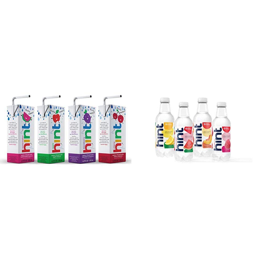 Hint Kids Water Variety Pack, (Pack of 32) 6.75 Oz Boxes, 8 Boxes Each