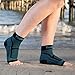 TechWare Pro Ankle Brace Compression Sleeve - Relieves Achilles Tendonitis, Joint Pain. Plantar Fasciitis Foot Sock with Arch Support Reduces Swelling & Heel Spur Pain. (Black/Blue, L/XL)