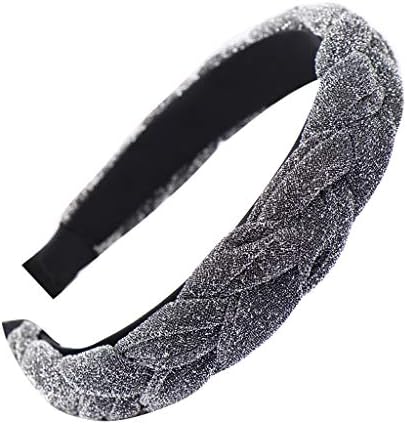 FNKDOR Women Headband Braids Summer Beach Solid Color Hair Head Hoop Simple Sweet Style Fashion Girls Bright Silk Hairbands