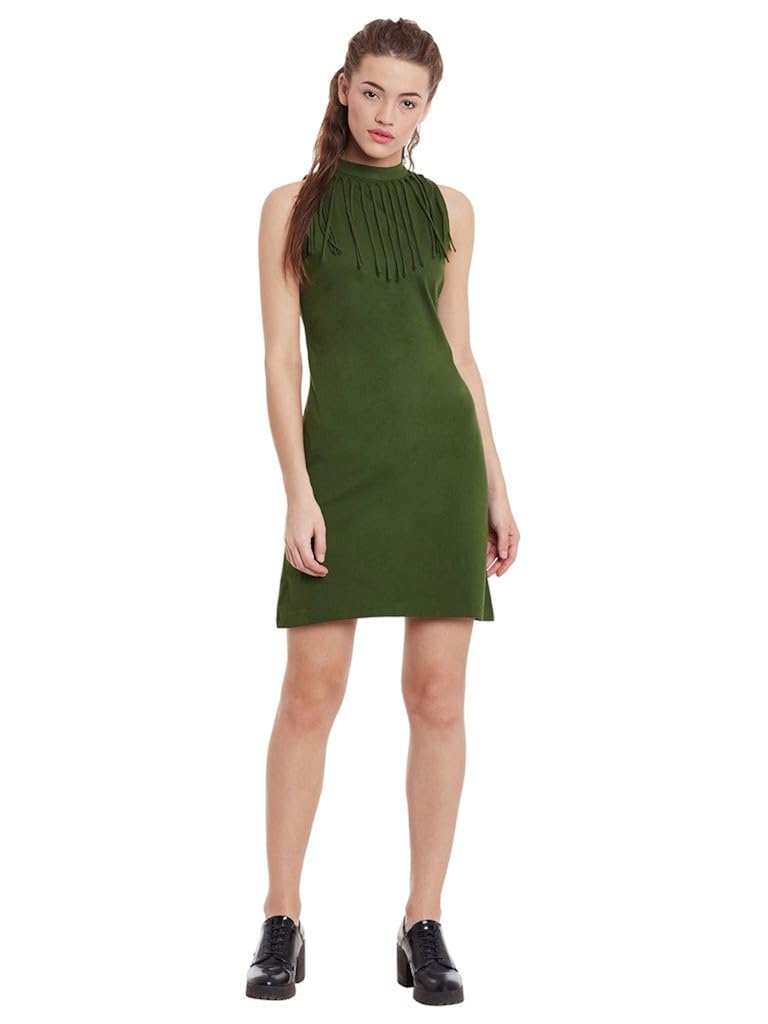 miss chase womens olive green bodycon dress