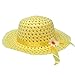 Gift Boutique 4 Girl Tea Party Hats Girls Straw Hat for Kids Costume Easter Princess Toddler Children's Birthday Supplies in Light Pink Hot Pink Yellow and Purple Colors