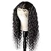 ISEE Hair Lace Front Wigs Human Hair for Black Women 150% Density 10A Mongolian 13x4 Lace Front Kinky Curly Wigs Pre Plucked with Baby Hair Natural Color (16