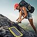 QueenAcc 15000mAh Solar Charger, Solar Power Bank with LED Flashlight Portable Charger, Backup Solar Power Pack, Dual USB Port Solar Battery Charger for Smart phones and Other USB Devices(yellow)