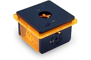 PNW Custom Single Orange Frag Pop Stand w/Frag Lock | Acrylic 1 Hole Coral Frag Rack Plugs Reef Fragging Holder for Saltwater, Marine Reef Aquarium