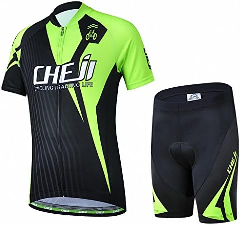 Ateid Children Boys' Girls' Cycling Jersey Set Short Sleeve with 3D Padded Shorts