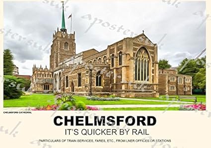 Vintage Style Railway Poster Chelmsford Essex A3 Print Amazon Co