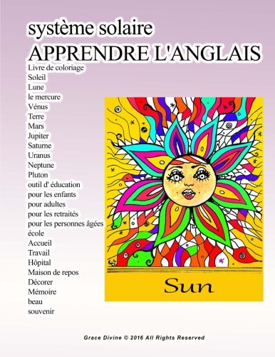 Amazoncom Système Solaire Apprendre Langlais Livre De