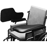 The Aftermarket Group - TAGAC010022 Wheelchair Half Lap Tray, Black Padded Vinyl, Flip-Up Hardware, Right, TAG010022