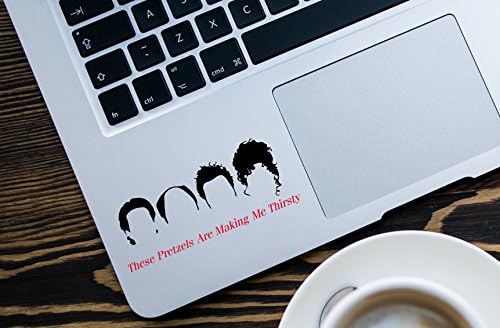 Ottosdecal Seinfeld Quote These Pretzels are Making Me Thirsty Wall Sticker - Wall Decal Vinyl Sticker for Home Decoration, Laptop, Window (10" x 4")