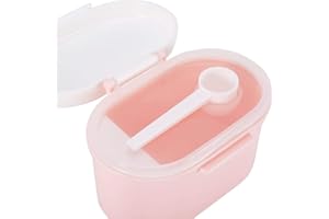 Baby Formula Conatiner, with Scoop and Leveller Microwave Capable Travel Formula Dispenser for Home or Travel (Pink S)