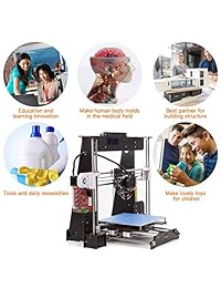 Impresora 3D A8 de alta precisión, tamaño grande, kit de impresora 3D, Reprap Prusa I3 Upgrade DIY montado LCD PLA ABS Filamento 0.069 in DIY 3D Kit de impresora (8.661 x 8.661 x 9.449 in)