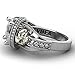 EVBEA CZ Skull Engagement Ring for Women Gothic Aphrodite Simulated Diamond Ring(341,6)