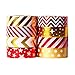 8 Rolls Washi Tape Set Gold and Red Decorative Masking Tape for Craft Scrapbooking Gift Wrap (Gold)