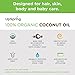 DISCONTINUED: UpSpring Virgin Organic Coconut Oil for Skin Hair and Nails, 100% Pure