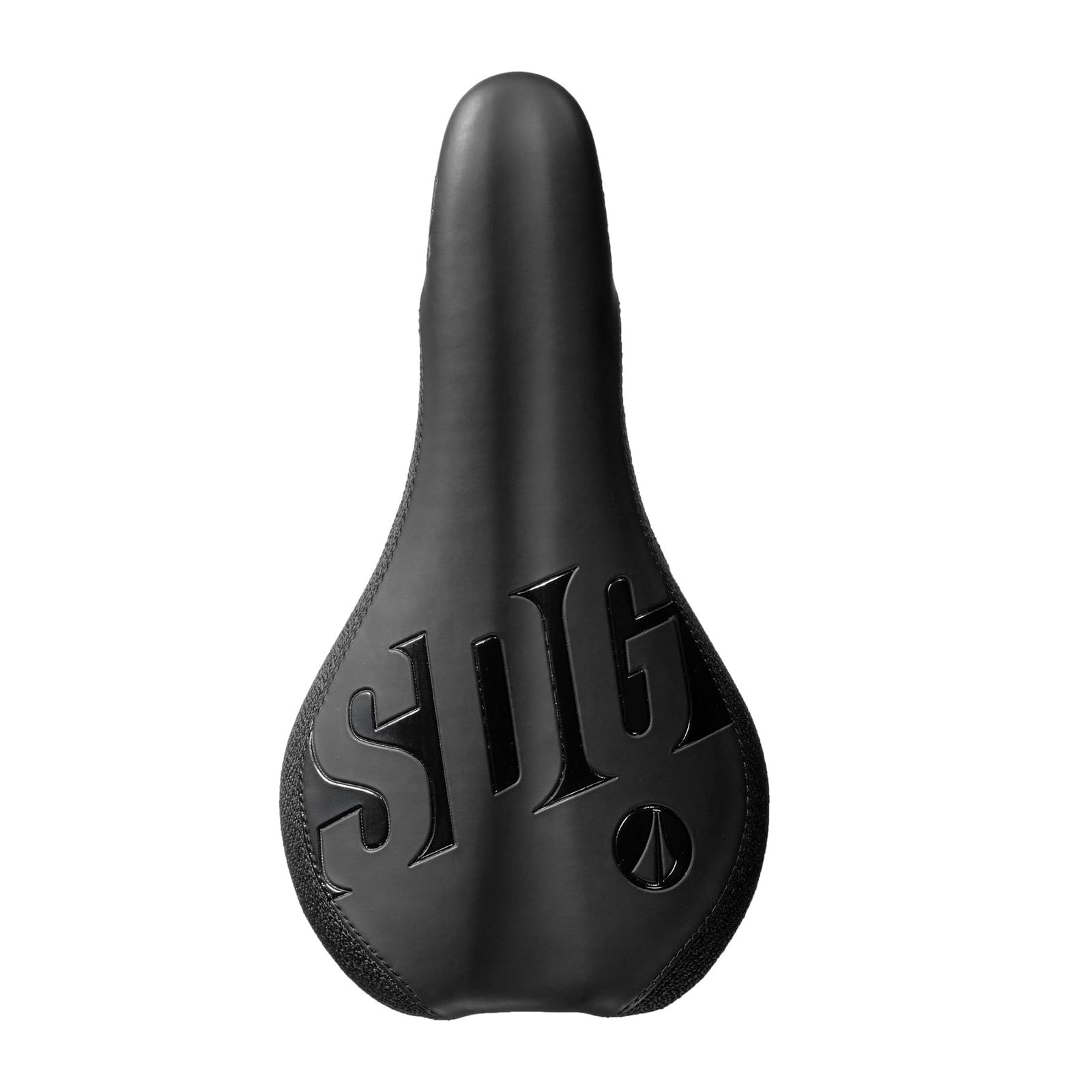 SDG Fly Junior Steel Rail Saddle – Black/Black – Youth MTB & BMX Bike Seat with Compact Junior Shape, Soft Foam Padding & Durable Steel Rails