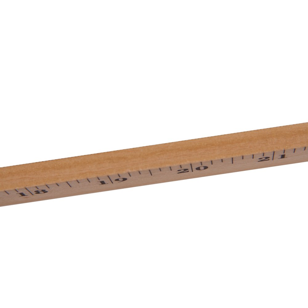Hand2mind Extra Thick 6mm HardWood Meterstick/Yardstick, Wood Ruler