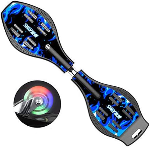 FGKING Adults Skateboard, Caster Board, Intense Acceleration Waveboard Caster and Anti Slip Up Portable Lightweight for Kids Adult