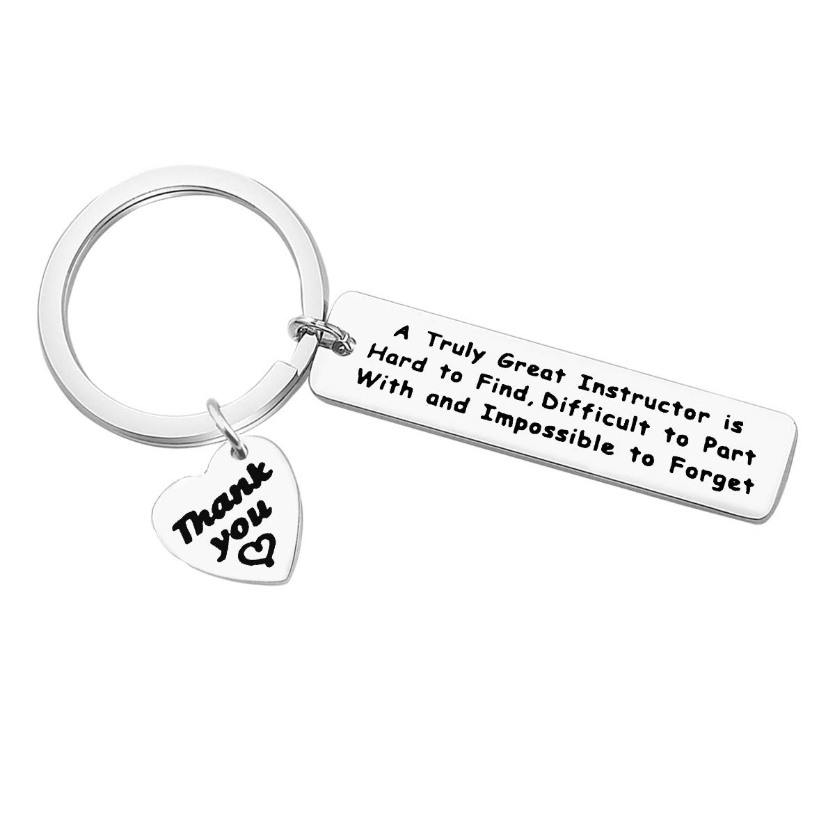 Dabihu Instructor Thank You Gift Keyring A Truly Great Instructor is Hard to Find Keyring Instructor Appreciation Gift Instructor Keychain Retirement Gift for Instructor Professor Mentor Teacher