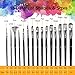 omitium Artist Paint Brush Set,15Pcs Different Shapes & Sizes Paint Brushes Set for Acrylic Watercolor Oil Creative Body Paint with Portable Carrying Case,Palette Knife and Sponge