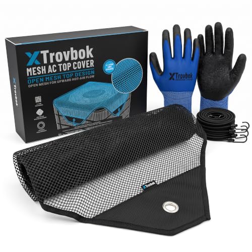 XTrovbok Central Air Conditioner Cover (36 x 36 Inch), Heavy-Duty Mesh Top AC Defender, Breathable Leaf Guard Protection for Outdoor Units, Prevents Rust & Debris Buildup - Used condition - CA$29.41