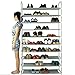 KIKIONLIFE Grey 5 8 10 Tiers Shoe Rack 25 40 50 Pairs Non-woven Fabric Shoe Tower Storage Organizer Cabinet (10 tiers)
