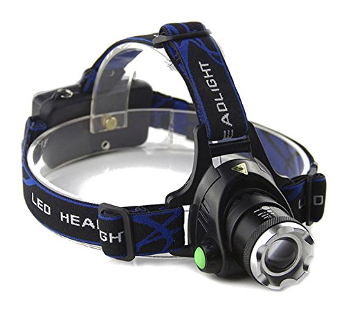 High power headlamp 1xt6 led rechargeable dual light so…