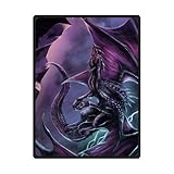 magic Dragon,Mysterious Dragon,Fire Breathing Dragon Super Soft Fleece Blankets and throws 58 X 80 inch (Large)