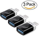 Metrans USB-C to USB 3.0 Adapter (3-Pack) for MacBook Pro, Nexus 6P 5X, Google Pixel,Samsung Galaxy S8 S8+, LG G5, HTC 10 and More