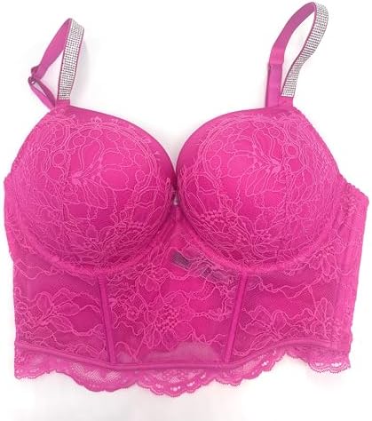 Victoria's Secret Add 2 Cup Bombshell Longline Bra (36D, Fuchsia