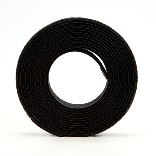 3M Fastener TB3401/TB3402 Hook/Loop Black, 1 in x 10 ft (1 Mated Strip/Bag)