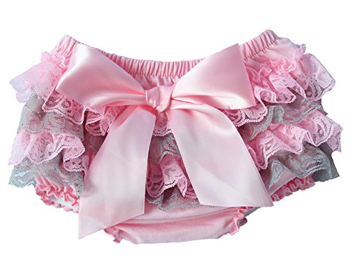 image for QandSweat Baby Girl Bloomer Diaper Cover Toddlers Cute Lace Design Blo
