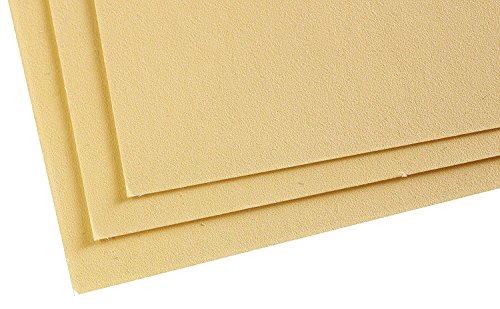 Clairefontaine 197012C Confezione Carta Pastelmat - 5 Fogli di carta Speciale per Pastelli secchi - 24x32 cm 360g - Bottone d'Oro