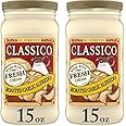Classico Roasted Garlic Alfredo Pasta Sauce (15 oz Jar) (Pack of 2)